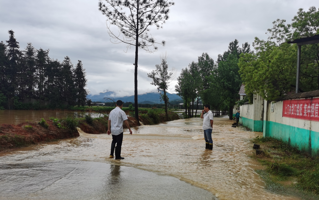 吉安公司：冒雨勘察積水路況 守護(hù)市民安全出行